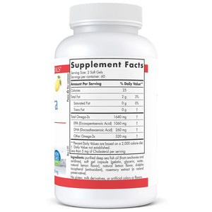 Ingredients of ProEPA Xtra Dietary Supplement - Omega-3s 1640 mg, EPA 1060 mg, DHA 260 mg