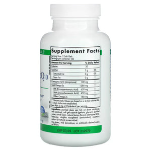 Ingredients of ProOmega CoQ10 Dietary Supplement - Coenzyme Q10 100mg, EPA 650, DHA 450, Omega-3s 1280 mg