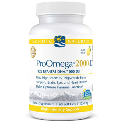 Nordic Naturals ProOmega 2000 D - Supports Cardiovascular Function