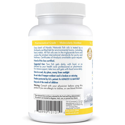 About Nordic Naturals ProOmega Lemon in Fish Gels - Supports Cardiovascular and Circulatory Health