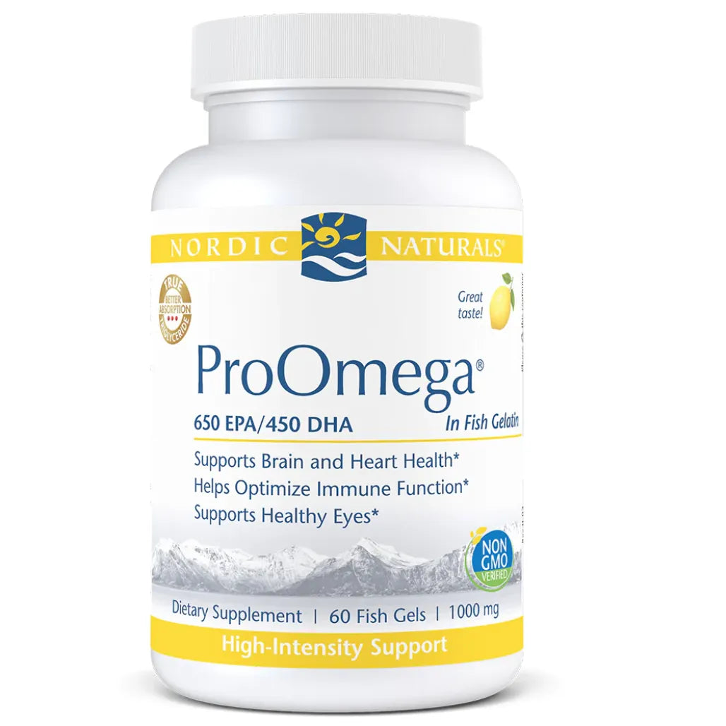 Nordic Naturals ProOmega Lemon in Fish Gels - Supports Cardiovascular and Circulatory Health