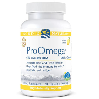 Nordic Naturals ProOmega Lemon in Fish Gels - Supports Cardiovascular and Circulatory Health