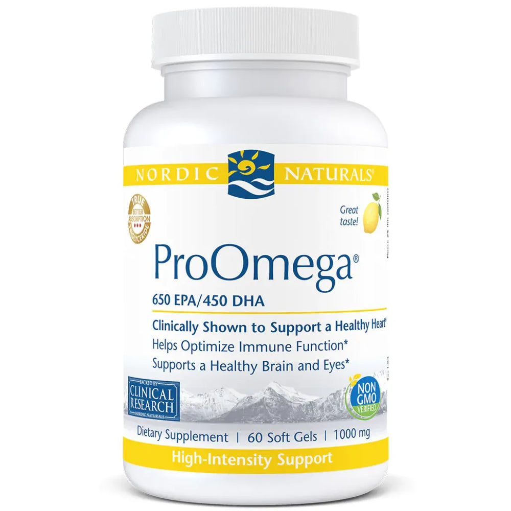 Nordic Naturals ProOmega Lemon - 60 Softgels | Promotes Healthy Immune Response