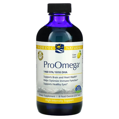 Benefits of ProOmega - 8 FL OZ | Nordic Naturals | Supports Brain and Heart Health