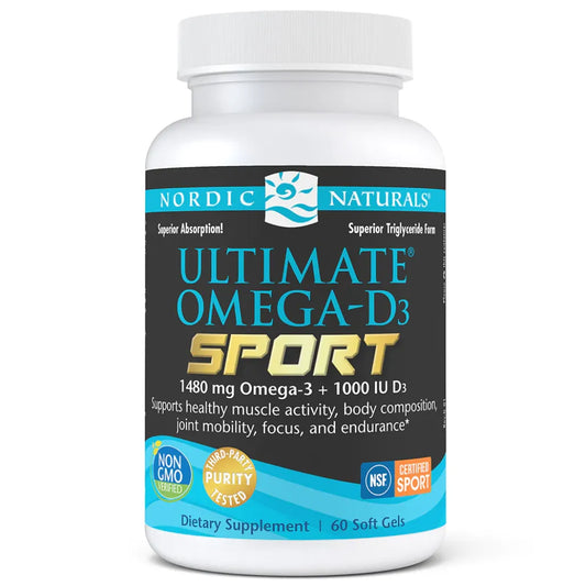 Nordic Naturals Ultimate Omega-D3 Sport - Promoting Cardiovascular Health