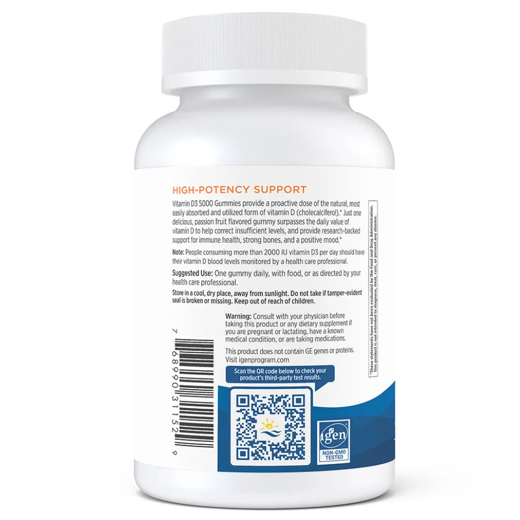 About Nordic Naturals Vitamin D3 5000 Gummies - Support for Immune Health