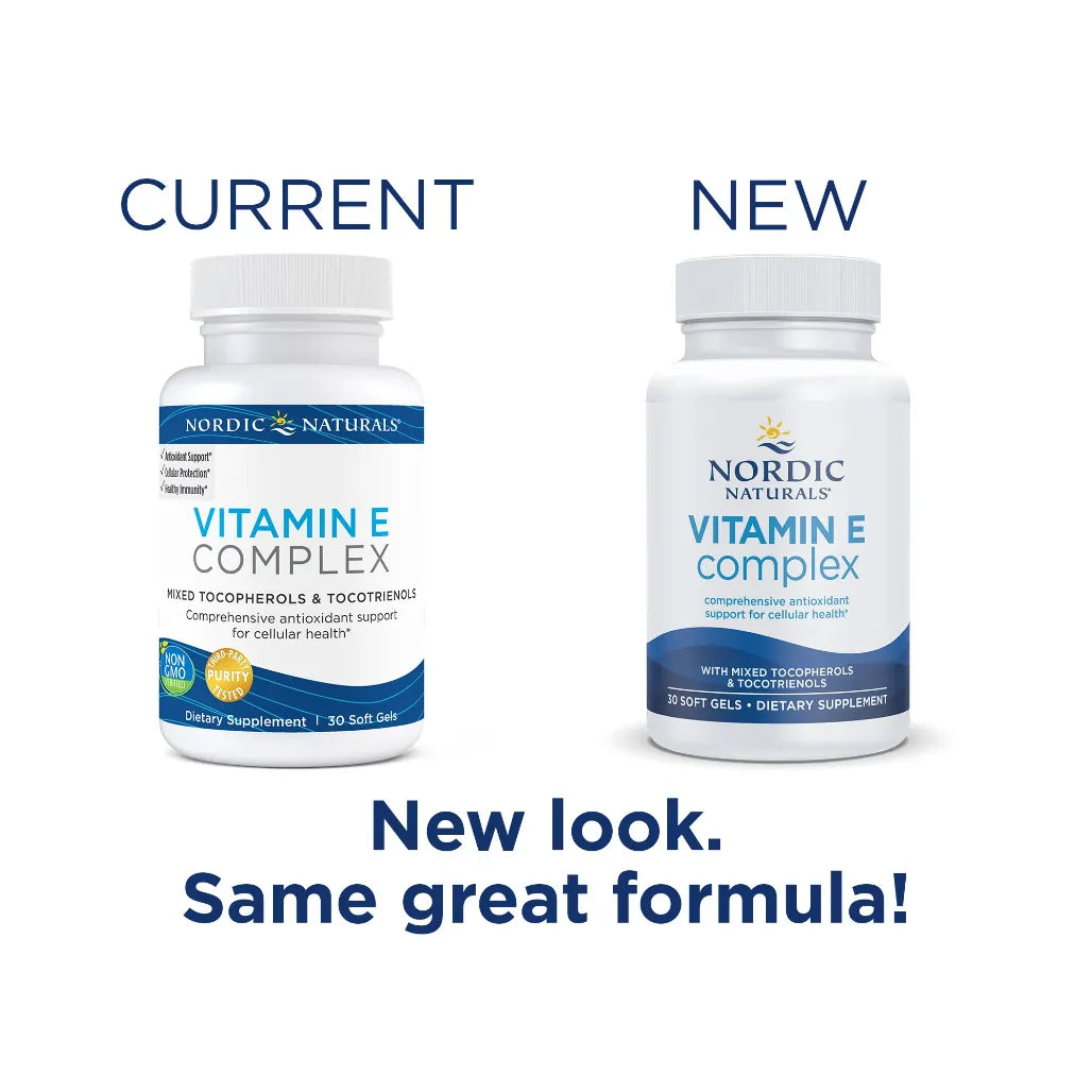 new look same great formula of Nordic Naturals Vitamin E Complex - Promote Cellular Health