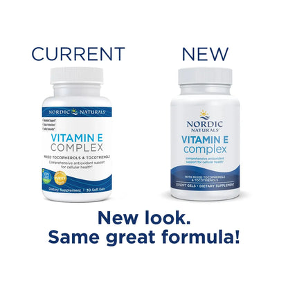 new look same great formula of Nordic Naturals Vitamin E Complex - Promote Cellular Health
