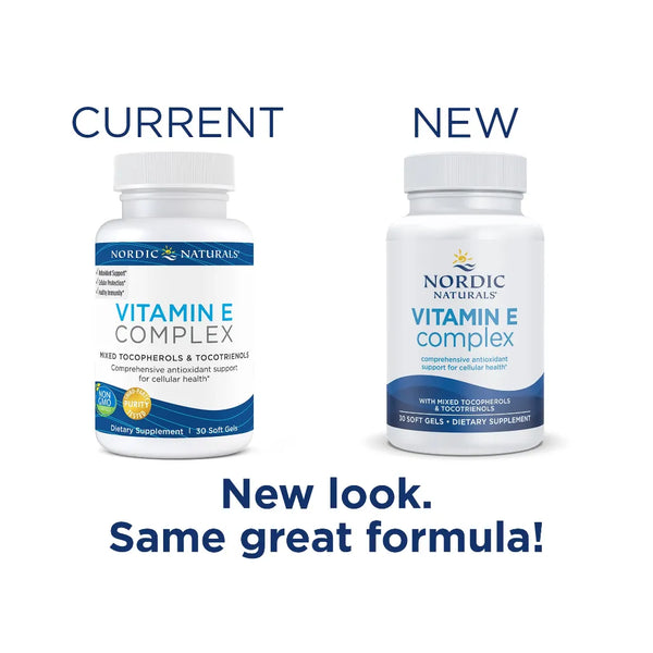 new look same great formula of Nordic Naturals Vitamin E Complex - Promote Cellular Health