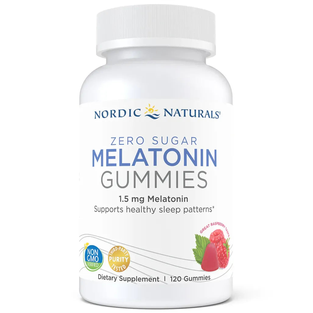Nordic Naturals Zero Sugar Melatonin Gummies - Flexible Dosing Options to Prevent Morning Drowsiness.