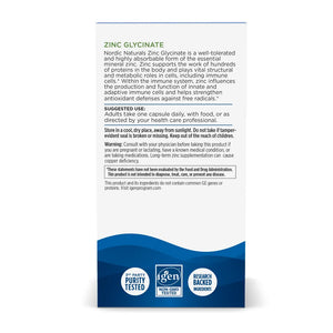 About Nordic Naturals Zinc Glycinate - Support Immune System