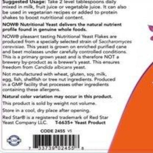 Nutritional Yeast Flakes NOW