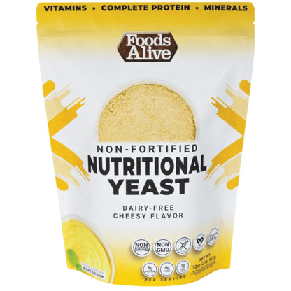 Nutritional Yeast Unfortified by Foods Alive at Nutriessential.com