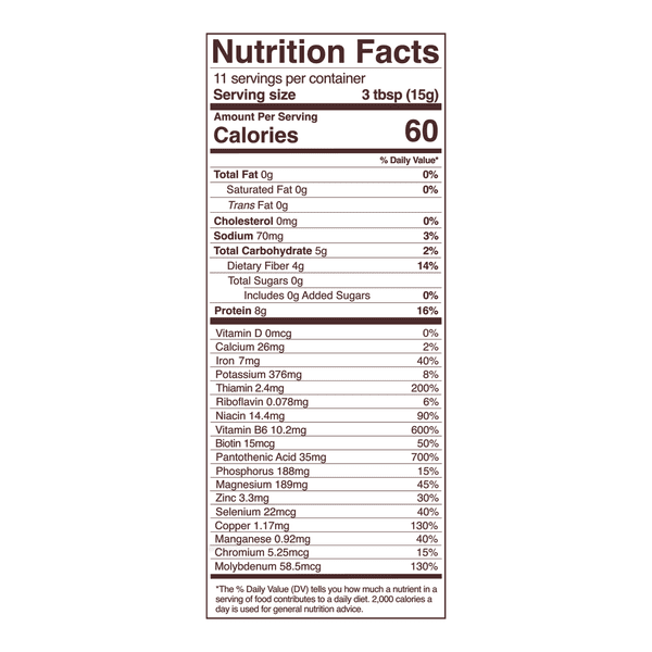 Nutritional Yeast Unfortified by Foods Alive at Nutriessential.com