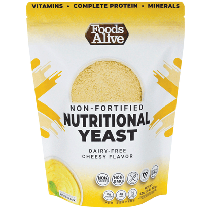 Nutritional Yeast Unfortified by Foods Alive at Nutriessential.com