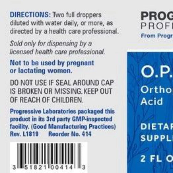 O.P.A. Orthophosphoric Acid Progressive Labs
