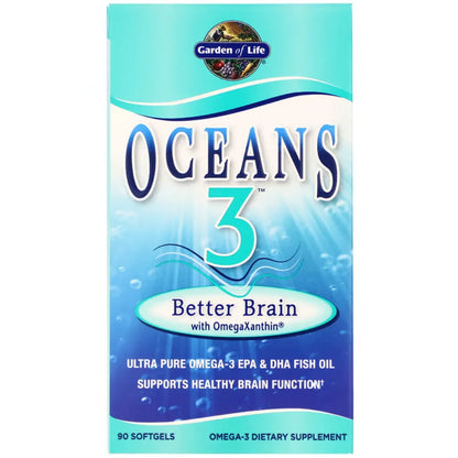 Oceans 3 - Better Brain 90 gels Garden of life