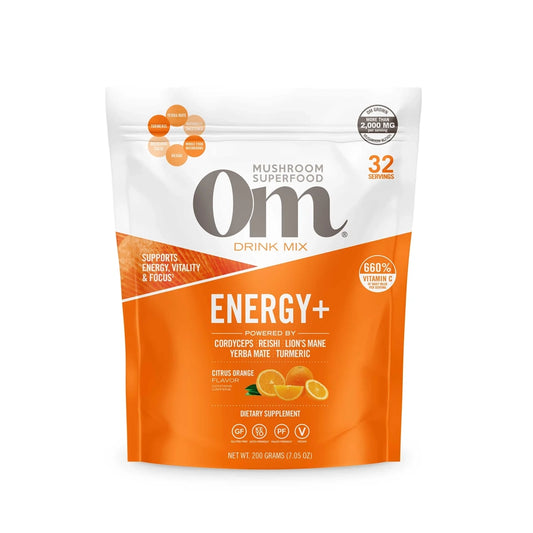 Energy+Citrus Orange Mushroom by Om Mushrooms at Nutriessential.com