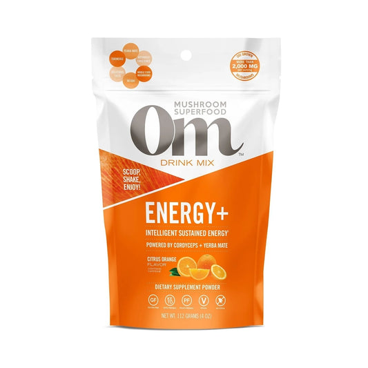 Energy+ Orange Mush Drink Mix by Om Mushrooms at Nutriessential.com