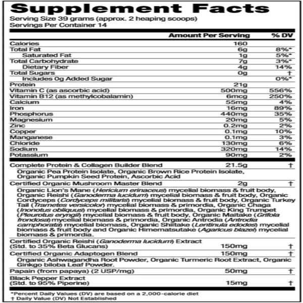 MASTER BLEND CHOC PROTEIN Om Mushrooms