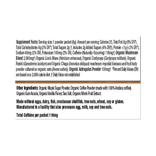 Mushroom Coffee Latte Om Mushrooms