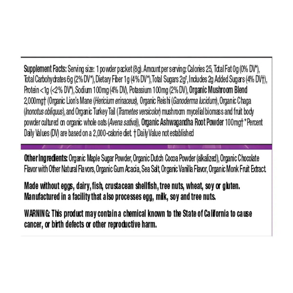 Mushroom Hot Chocolate by Om Mushrooms 