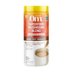 Mushroom Morning Energy Blend Powder Om Mushrooms
