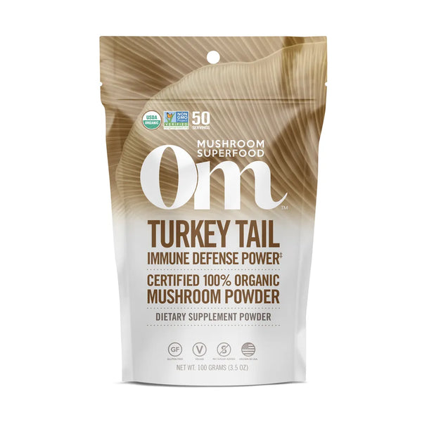 Turkey Tail Mushroom Powder Om Mushrooms