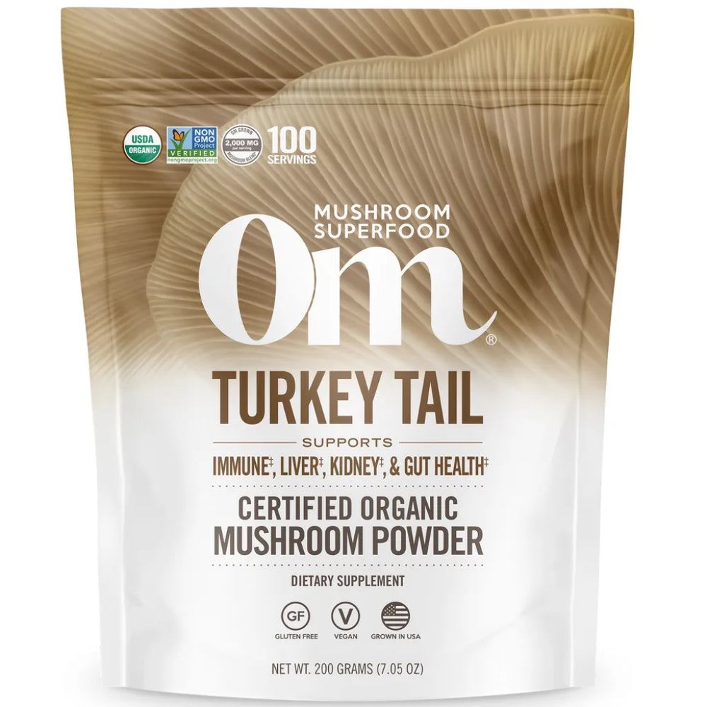 Turkey Tail Mushroom Powder Om Mushrooms