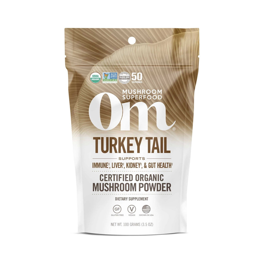 Turkey Tail Mushroom Powder Om Mushrooms