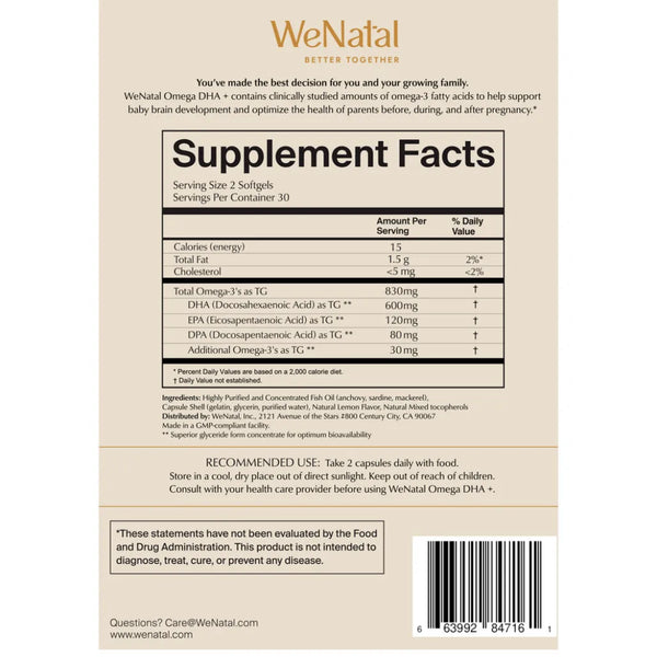 Omega DHA+ WeNatal