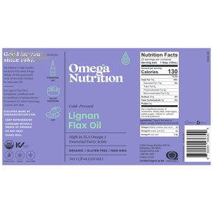 Hi Lignan Flax Oil Omega Nutrition