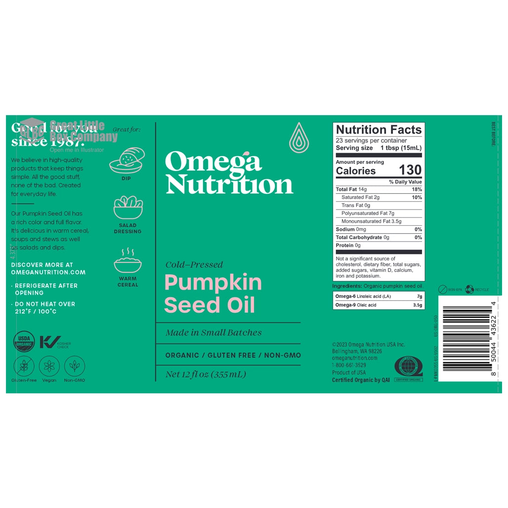 Pumpkin Seed Oil Omega Nutrition
