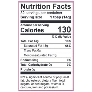 Virgin Coconut Oil Omega Nutrition