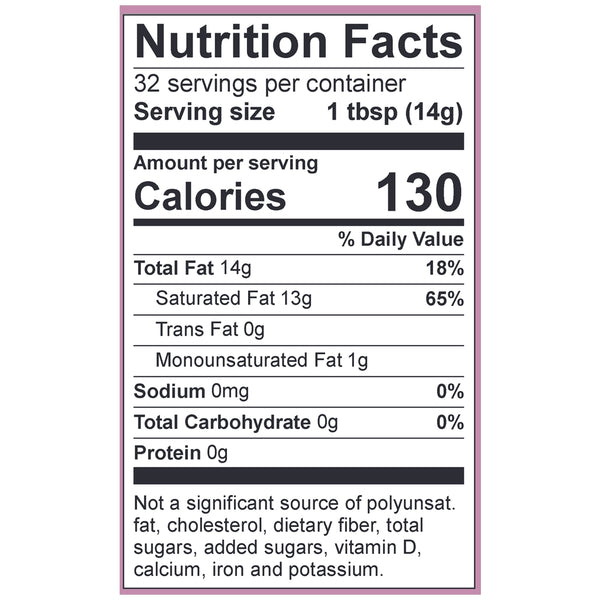 Virgin Coconut Oil Omega Nutrition