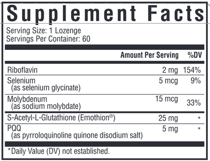 Optimal Glutathione Plus Lozenge by Seeking Health at Nutriessential.com