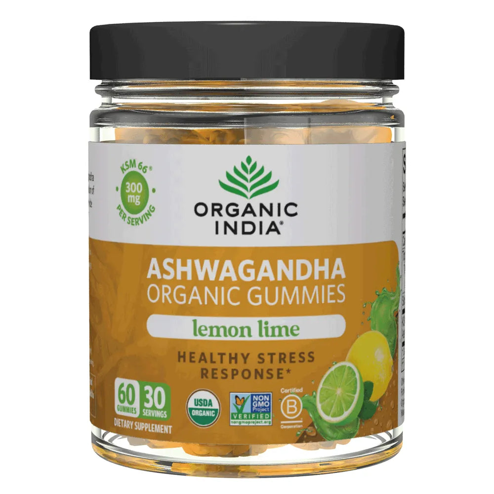 Organic Ashwagandha Gummies 60ct Organic India