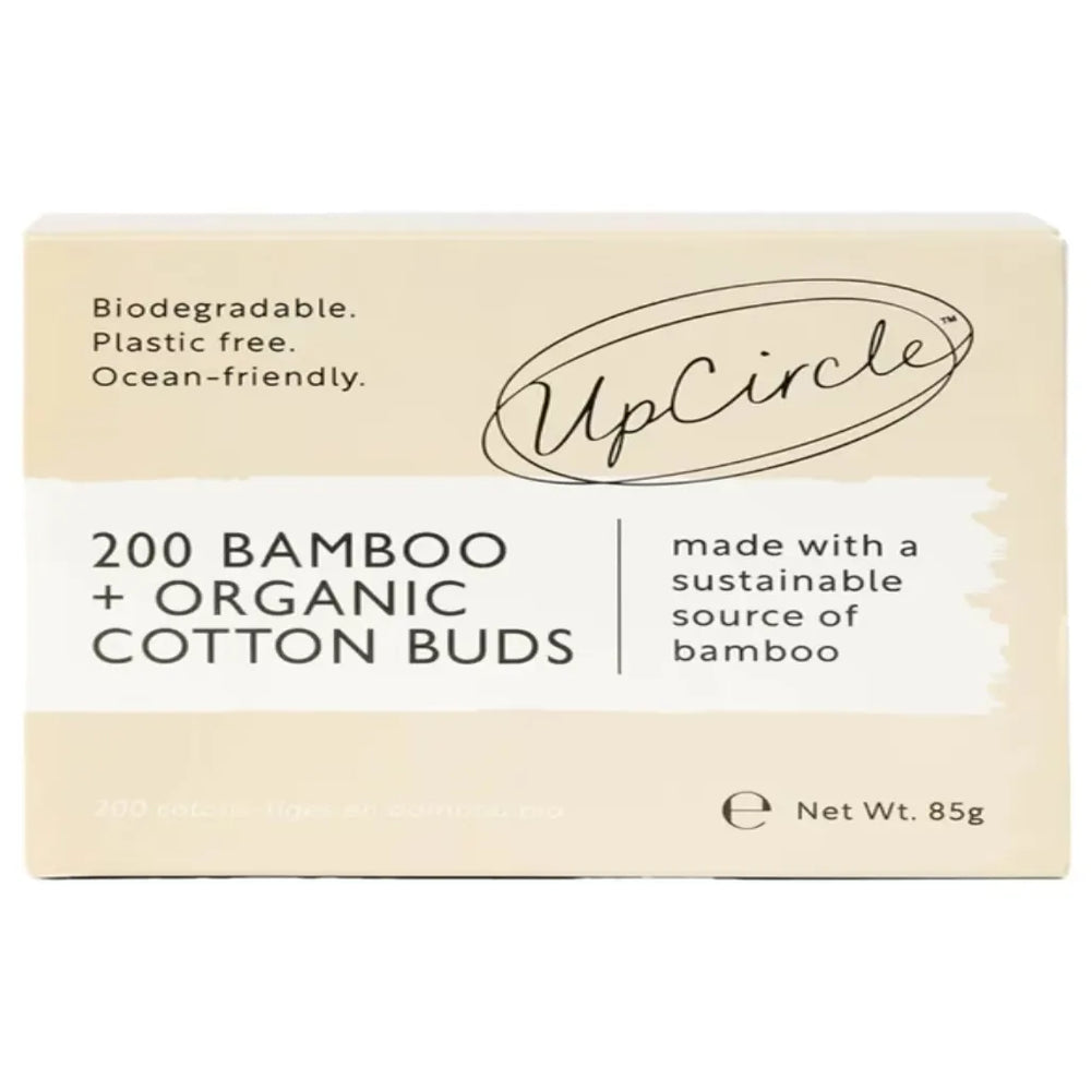 Organic Bamboo Cotton Buds - 200 Pieces
