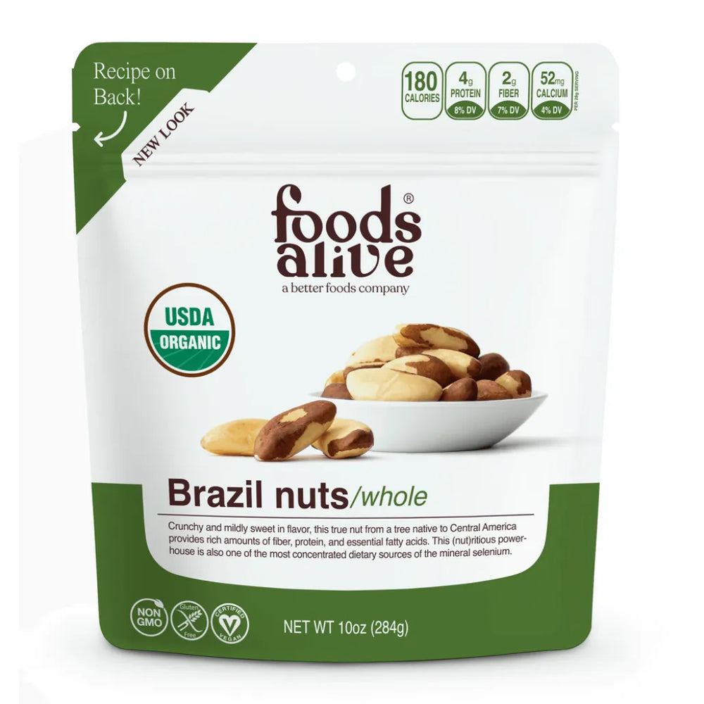 Organic Brazil Nuts by Foods Alive at Nutriessential.com