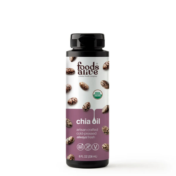 Organic Chia Seed Oil 8oz Foods Alive