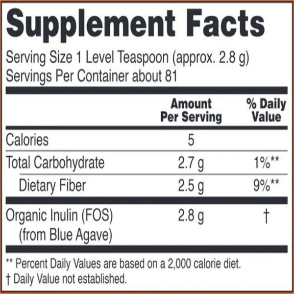 Organic Inulin Powder NOW