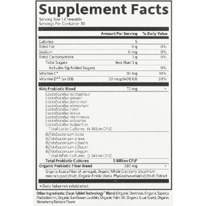 Organic Kids Probiotics Straw Shelf Stable Garden of life