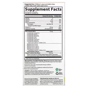 Organic Kids Probiotics Strawberry Banana 30chews Garden of life