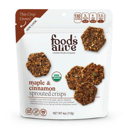 Organic Maple Cinnamon Snack Crack by Foods Alive at Nutriessential.com