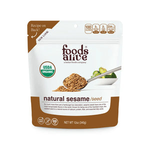 Organic Natural Sesame Seeds by Foods Alive at Nutriessential.com
