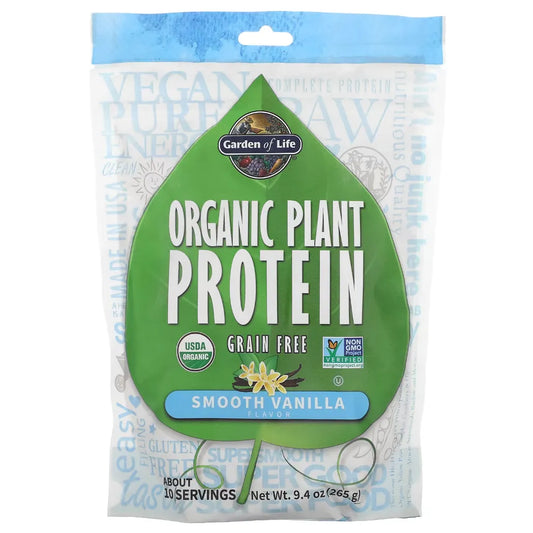 Organic Plant Protein Vanilla 10 servings Garden of life