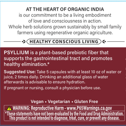 Organic Psyllium Fiber Organic India