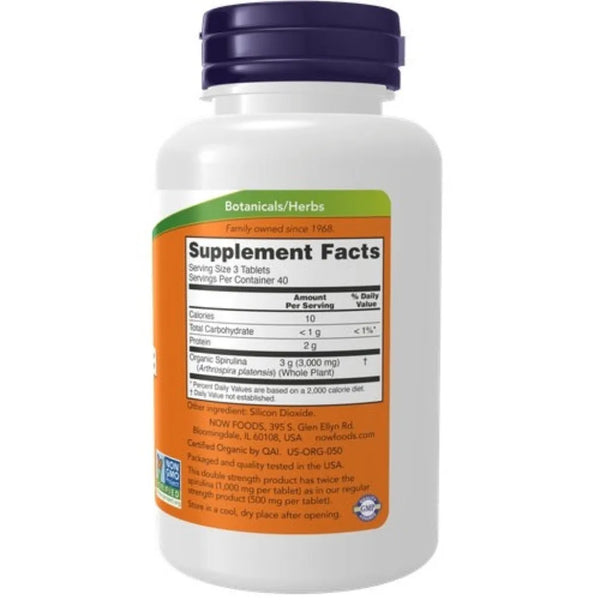 Organic Spirulina 1000 mg NOW