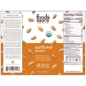 Organic Sunflower Lecithin Foods Alive
