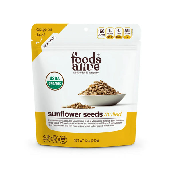 Organic Sunflower Seeds by Foods Alive at Nutriessential.com